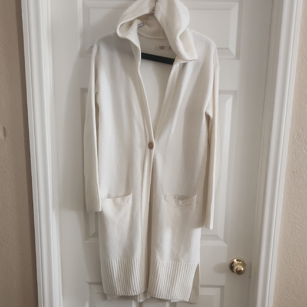 UGG Cream Hooded Cardigan